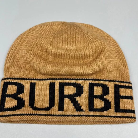 Burberry Intarsia Winter Hat Beanie Skull Cap Toque - Picture 1 of 3